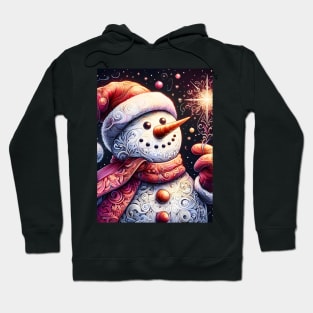 Discover Frosty's Wonderland: Whimsical Christmas Art Featuring Frosty the Snowman for a Joyful Holiday Experience! Hoodie